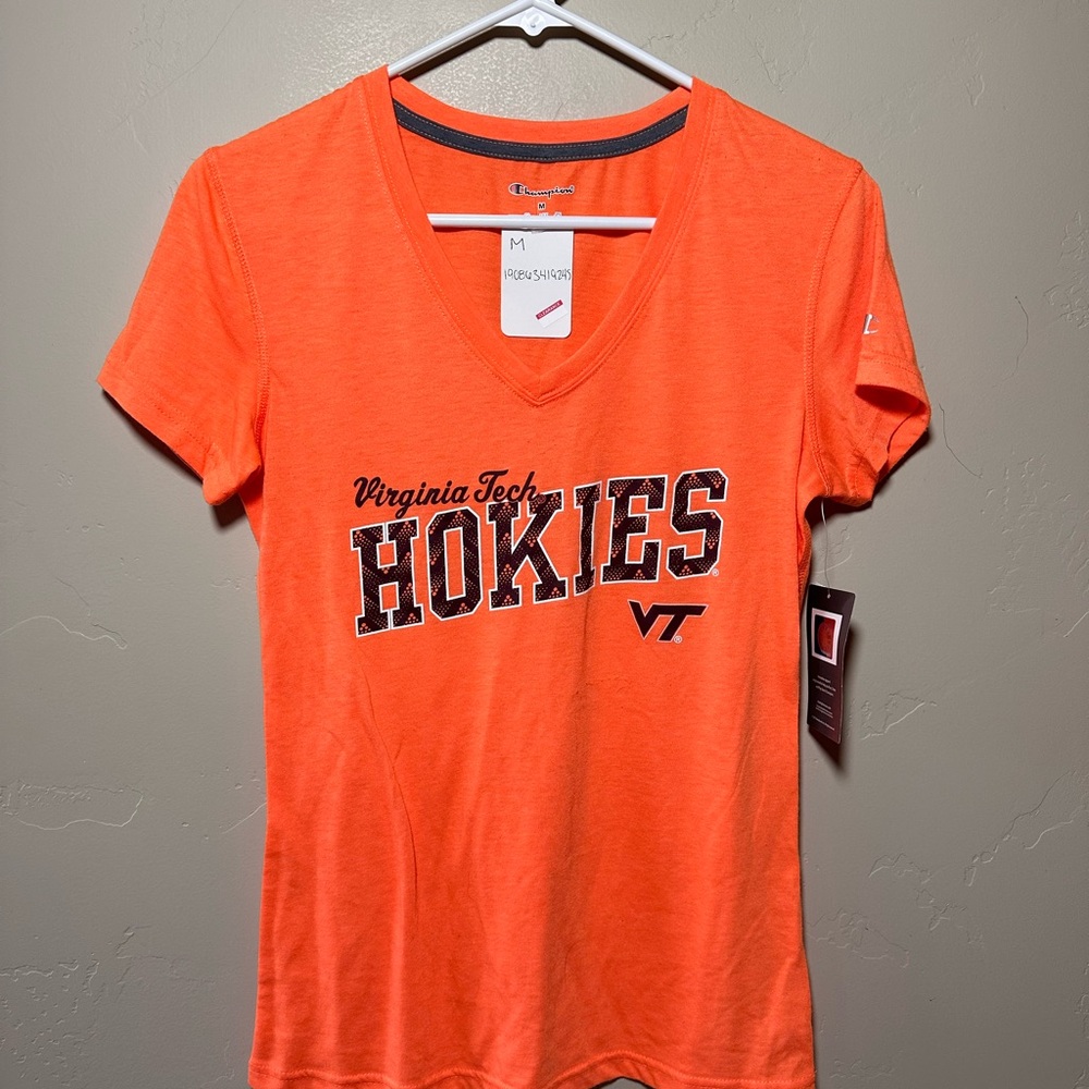Virginia Tech Hokies Orange V-Neck